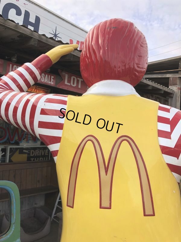 画像12: Vintage Ronald McDonald Store Display Life Size Statue  (B830)