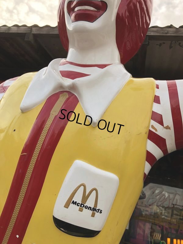 画像17: Vintage Ronald McDonald Store Display Life Size Statue  (B830)