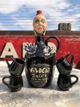 画像1: Vintage Creepy Clown Decanter Jug Bottle Set (B832) (1)