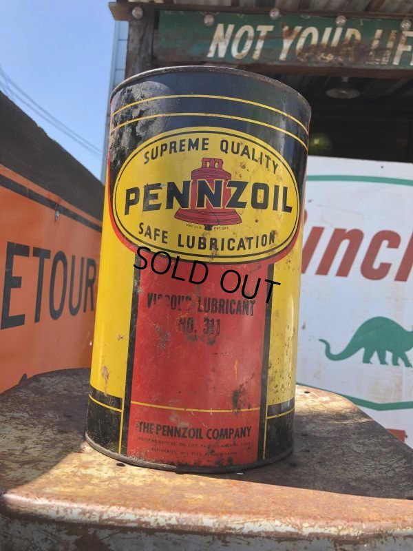 画像1: Vintage Pennzoil Oil can (B848)