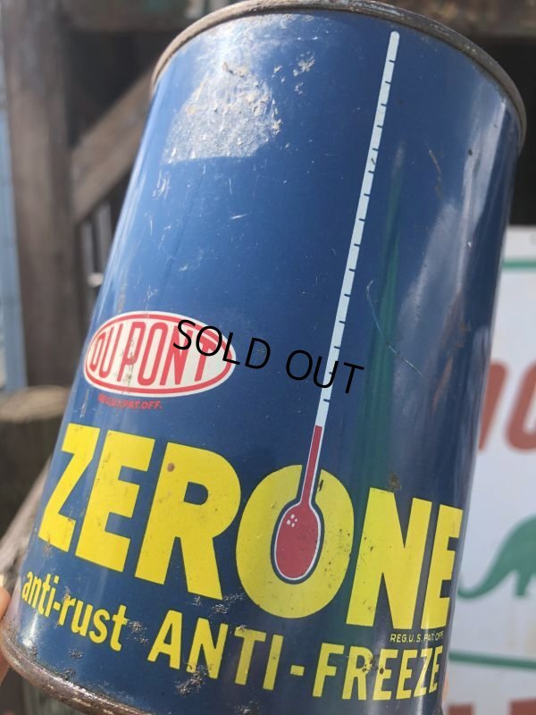 画像5: Vintage DUPONT ZERONE ANTI-FREEZE Quart Oil can (B841)