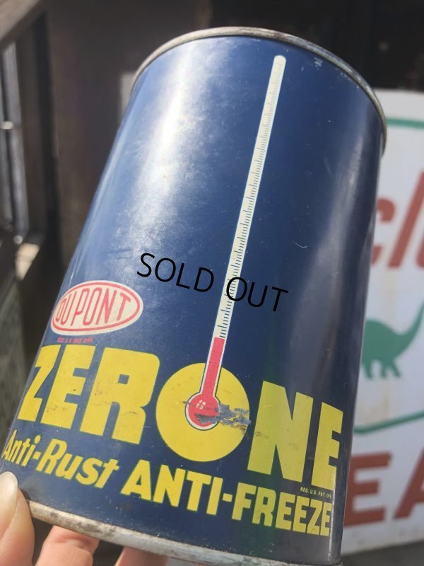 画像7: Vintage DUPONT ZERONE ANTI-FREEZE Quart Oil can (B840)
