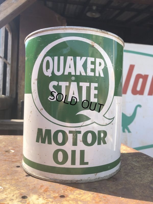 画像1: Vintage QUAKER STATE Motor Oil 1GAL Can (B844)