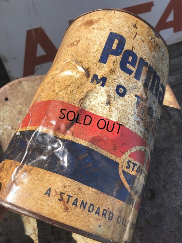 画像6: Vintage Standard Permalube Motor Oil Can (B838) 