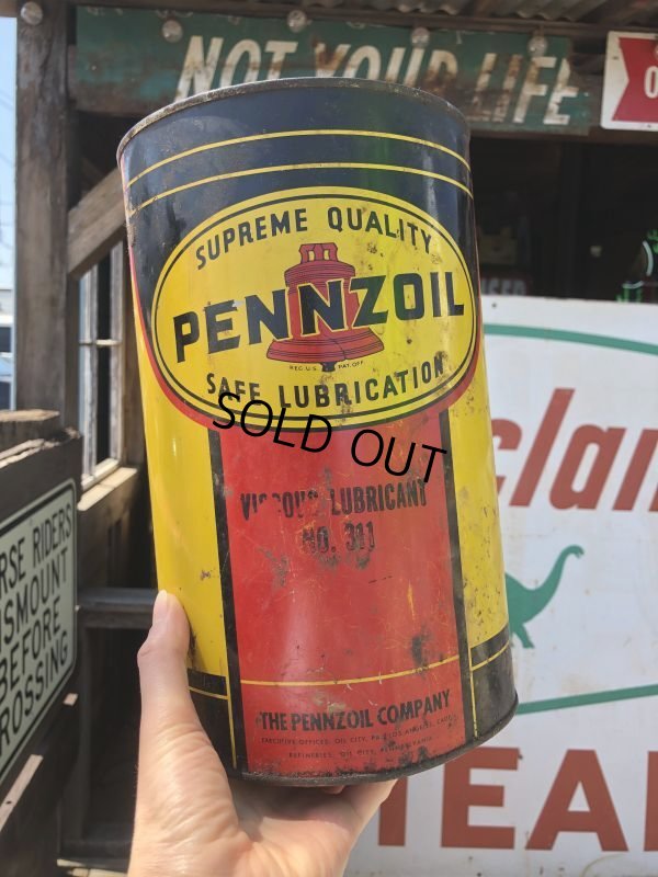 画像8: Vintage Pennzoil Oil can (B848)