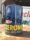 Vintage DUPONT ZERONE ANTI-FREEZE Quart Oil can (B841)