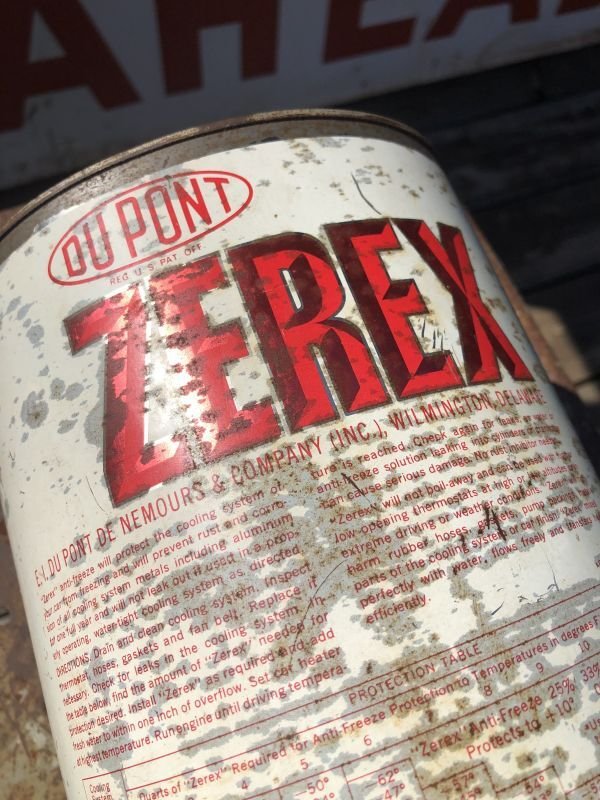 画像6: Vintage DUPONT ZEREX ANTI-FREEZE One Gallon Can (B843)
