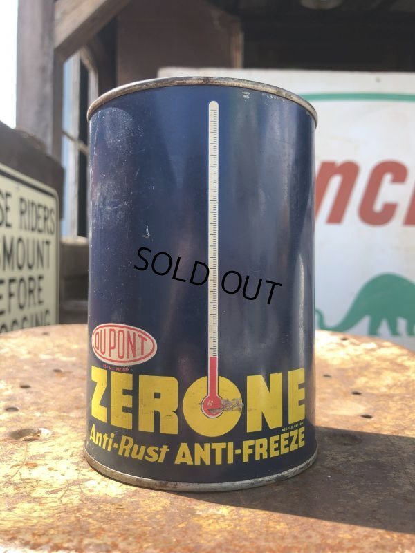 画像1: Vintage DUPONT ZERONE ANTI-FREEZE Quart Oil can (B840)