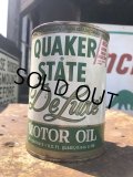 Vintage QUAKER STATE Quart Oil can (B845)