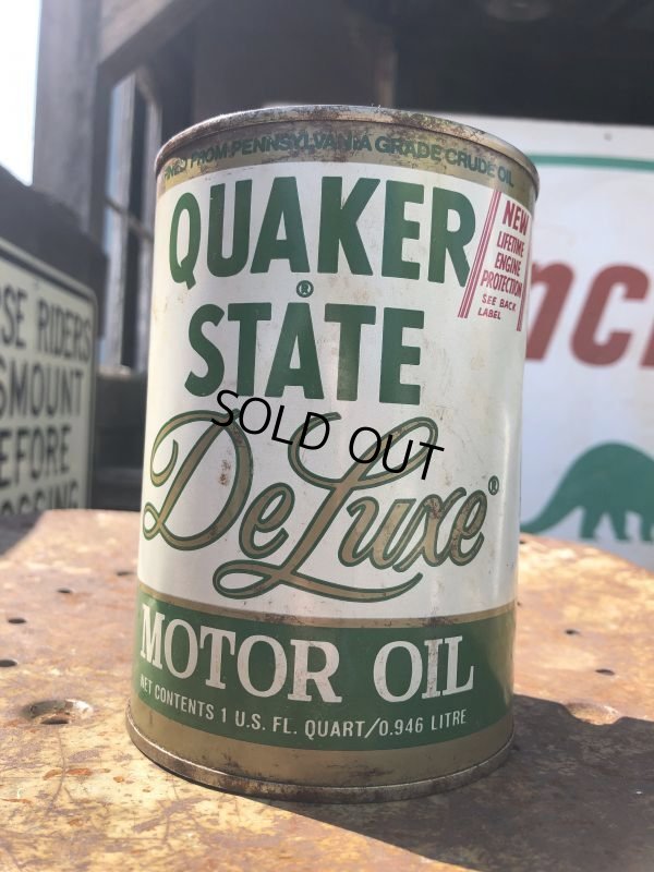 画像1: Vintage QUAKER STATE Quart Oil can (B845)