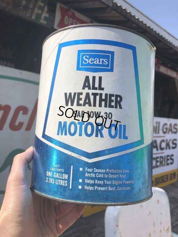 画像7: Vintage Sears Motor Oil can (B849)