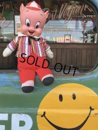 60s Vintage Mattel Pull String Talking Porky Pig (B854)