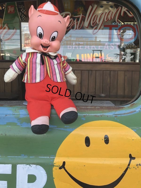 画像1: 60s Vintage Mattel Pull String Talking Porky Pig (B854)