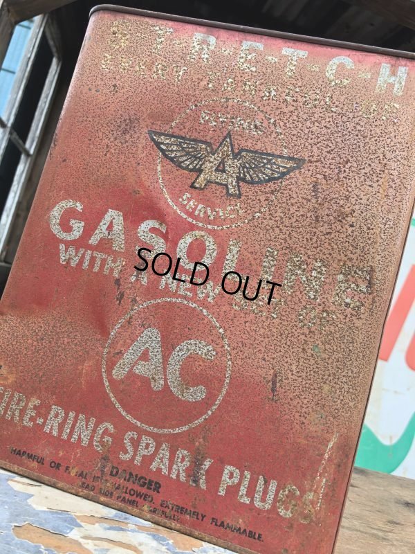 画像10: Vintage Flaying A Service Gasoline 2GAL Can (B856)