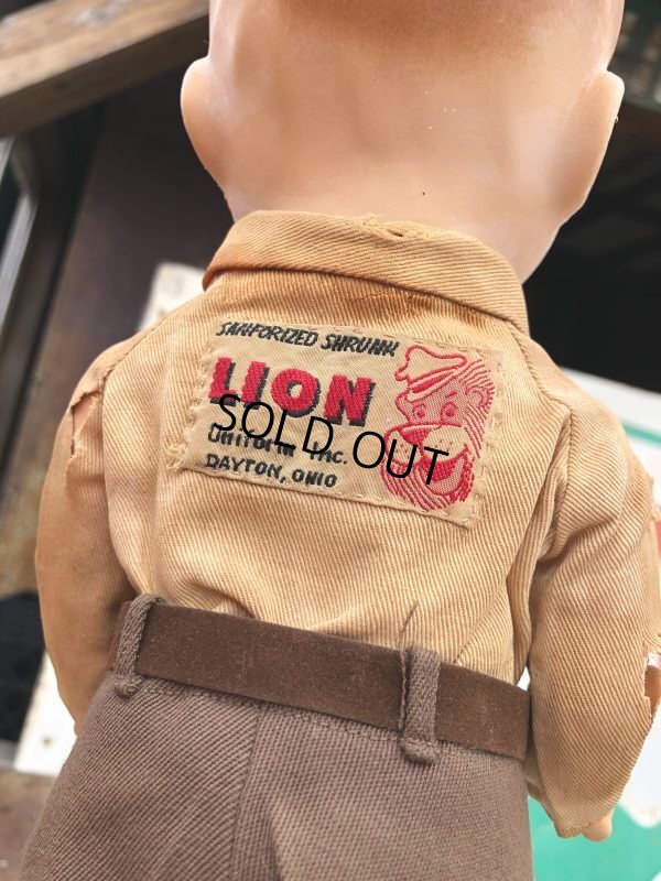 画像4: 1950s Vintage Lion Flying A Service Uniform Doll (B857)