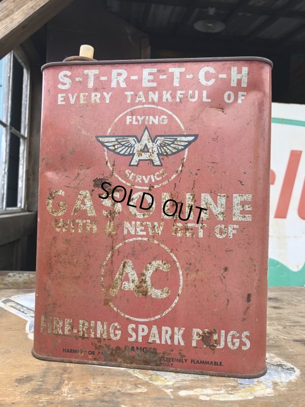 画像3: Vintage Flaying A Service Gasoline 2GAL Can (B856)