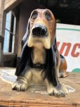 画像2: 60s Vintage FLYING A Gasoline Axelrod Basset Hound Dog Bank (B855) (2)