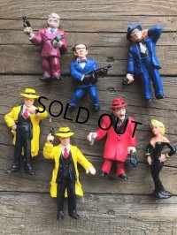 Vintage Dick Tracy PVC Figures Complete set (B897)