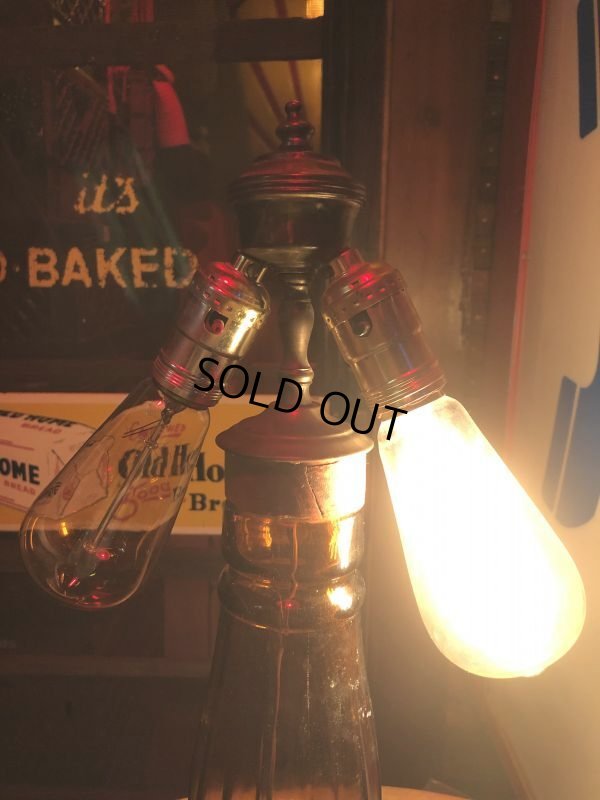 画像4: Vintage OLD CROW Whiskey Advertising Huge Glass Bottle Lamp 80cm Hard to Find! (B898)