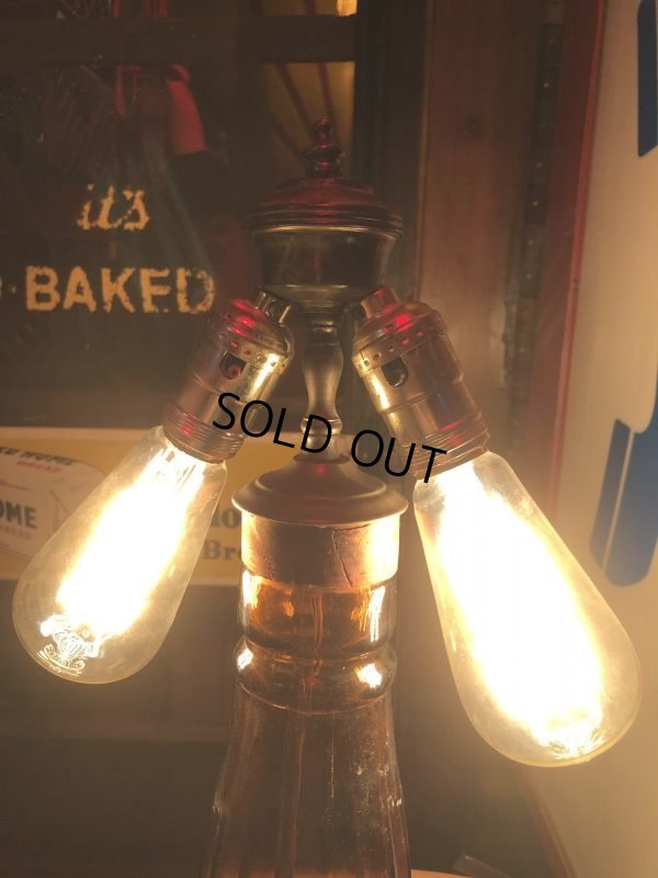 画像5: Vintage OLD CROW Whiskey Advertising Huge Glass Bottle Lamp 80cm Hard to Find! (B898)