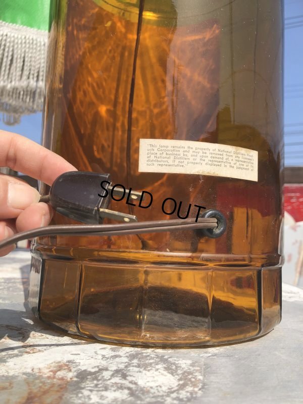 画像10: Vintage OLD CROW Whiskey Advertising Huge Glass Bottle Lamp 80cm Hard to Find! (B898)
