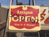 Vintage Antique Store Open Closed Original Sign (B899)