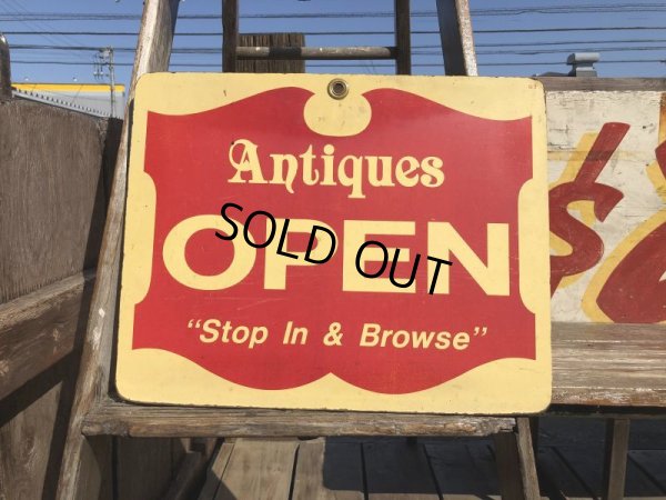 画像1: Vintage Antique Store Open Closed Original Sign (B899)