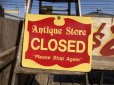 画像2: Vintage Antique Store Open Closed Original Sign (B899) (2)