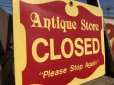 画像7: Vintage Antique Store Open Closed Original Sign (B899)