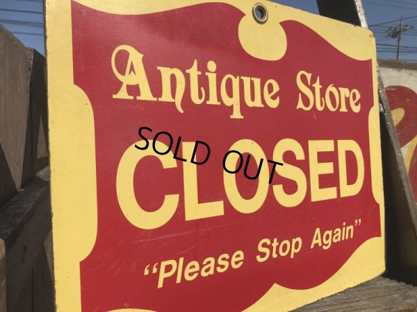 画像7: Vintage Antique Store Open Closed Original Sign (B899)
