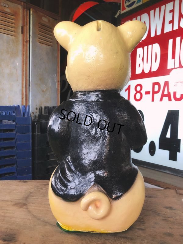 画像2: Vintage Chalkware Carnival Prize Piggy Pig Bank (B900)