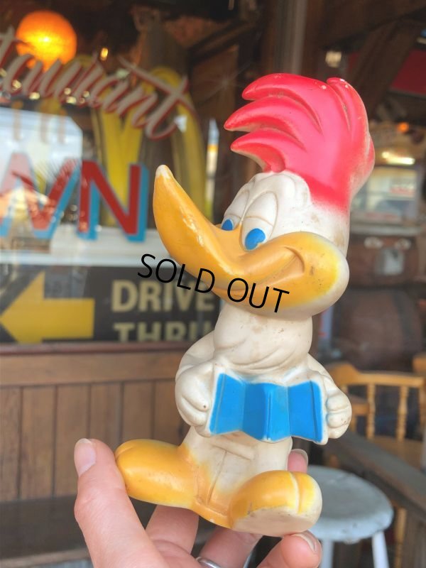 画像1: 50s Vintage Walter Lantz Woody Woodpecker Rubber Doll (B901)