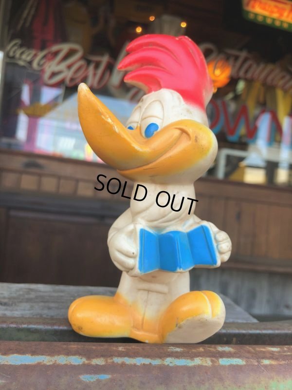 画像2: 50s Vintage Walter Lantz Woody Woodpecker Rubber Doll (B901)