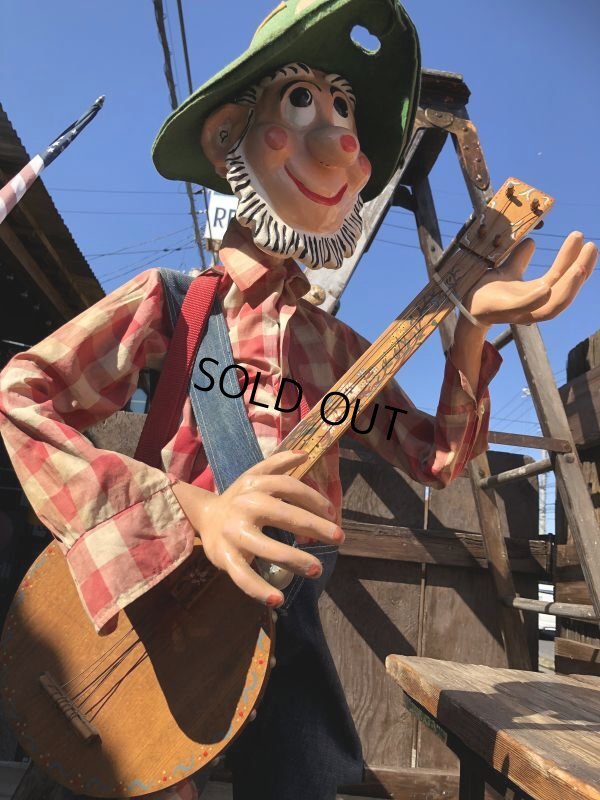 画像9: 60s Vintage Mountain Dew Willy the Hillbilly Store Display Statue (B910)