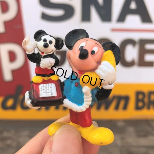 画像1: Vintage Disney Mickey Mouse PVC / Telephone (B915)