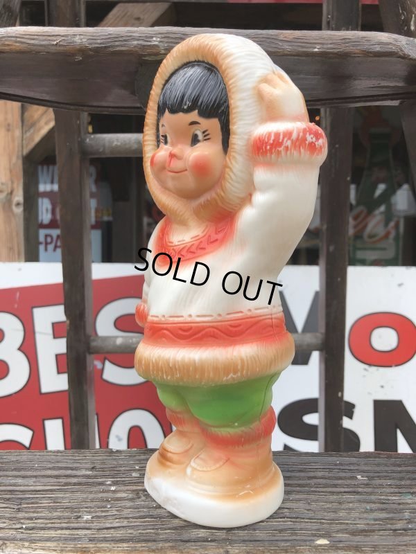 画像3: 60s Vintage Kimmie Eskimo Plastic Coin Bank (B916)