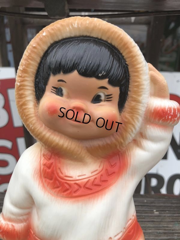 画像9: 60s Vintage Kimmie Eskimo Plastic Coin Bank (B916)