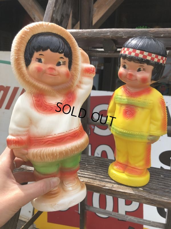 画像10: 60s Vintage Kimmie Eskimo Plastic Coin Bank (B916)