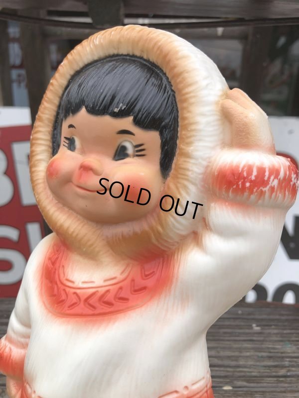 画像8: 60s Vintage Kimmie Eskimo Plastic Coin Bank (B916)