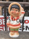 60s Vintage Kimmie Eskimo Plastic Coin Bank (B916)