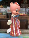 画像2: 60s Vintage Mattel Hand Puppet Porky Pig (B918) (2)