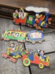 画像1: Vintage Dolly Toy Pin Ups Wall Decor Casey Jr. Circus Train Set (B920) (1)