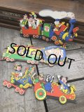 Vintage Dolly Toy Pin Ups Wall Decor Casey Jr. Circus Train Set (B920)