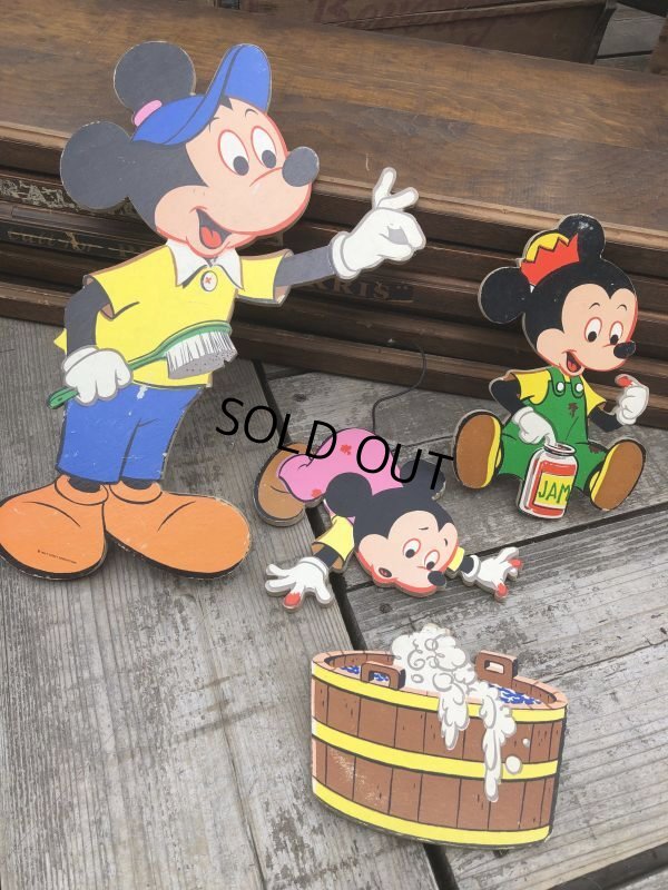 画像1: Vintage Dolly Toy Pin Ups Wall Decor Mickey & Morty , Ferdie Set (B919)