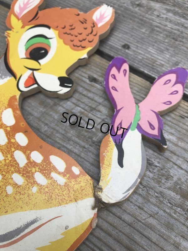 画像3: Vintage Dolly Toy Pin Ups Wall Decor Bambi Set (B921)