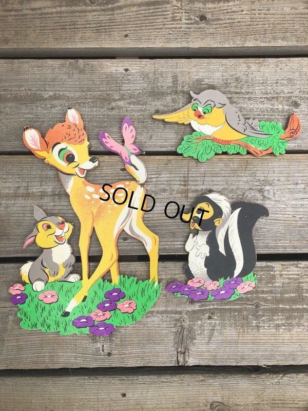 画像7: Vintage Dolly Toy Pin Ups Wall Decor Bambi Set (B921)