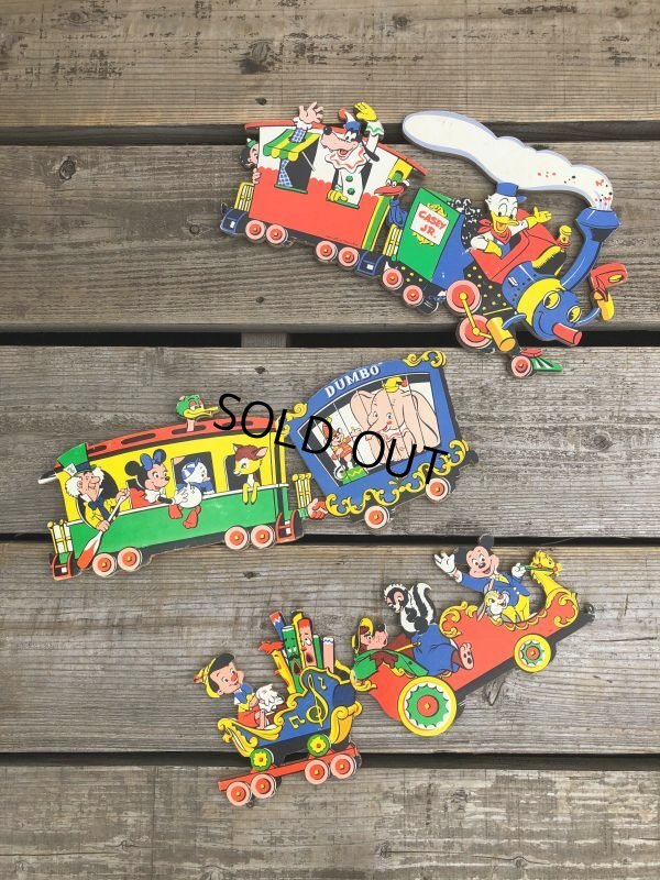 画像6: Vintage Dolly Toy Pin Ups Wall Decor Casey Jr. Circus Train Set (B920)