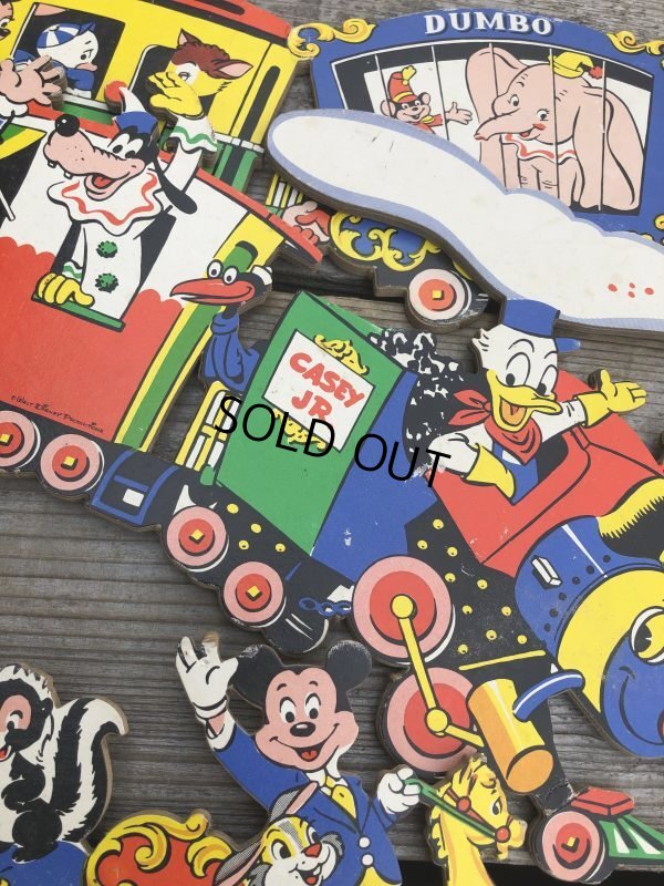 画像4: Vintage Dolly Toy Pin Ups Wall Decor Casey Jr. Circus Train Set (B920)