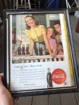 画像1: 40s Vintage Coca-Cola Advertising W/Frame (B926) (1)