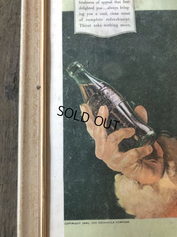 画像4: 40s Vintage Coca-Cola Advertising W/Frame (B929)